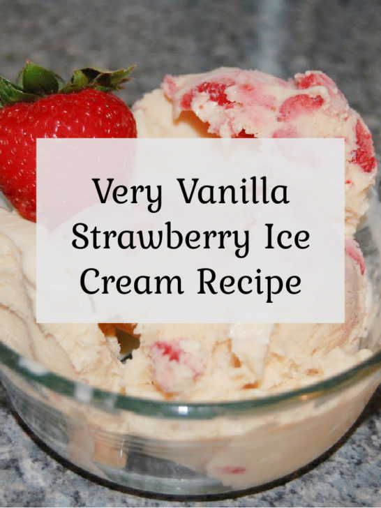 Very Vanilla Strawberry Ice Cream