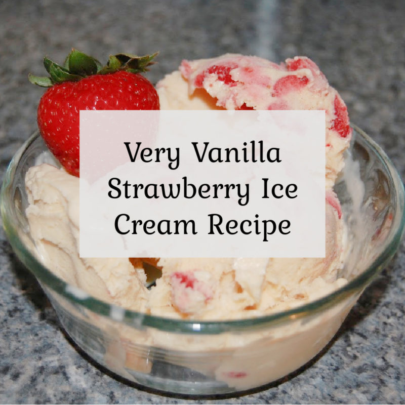 Very Vanilla Strawberry Ice Cream Recipe