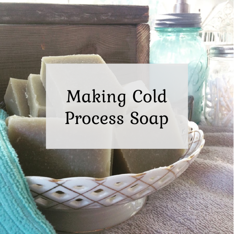 Making cold process soap