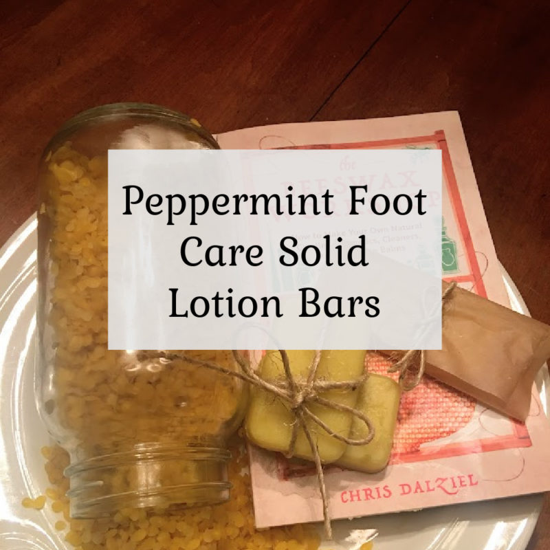 Peppermint Foot Care Solid Lotion Bars