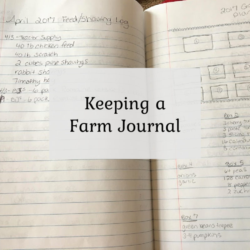 Keeping a Farm Journal