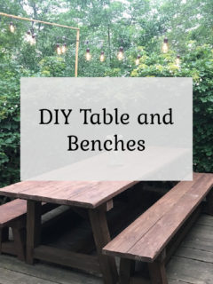 DIY Table and Benches