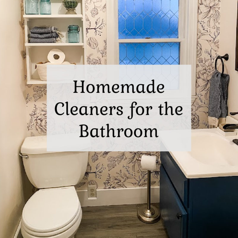 Homemade cleaners for the bathroom