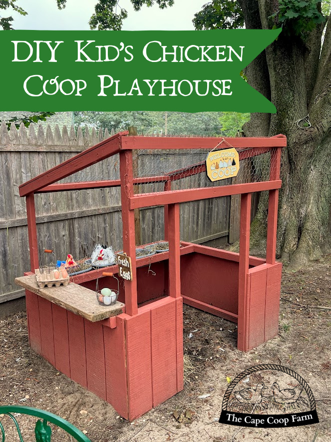 DIY Kid's Chicken Coop Playhouse